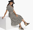 Geo Print Dress image number null