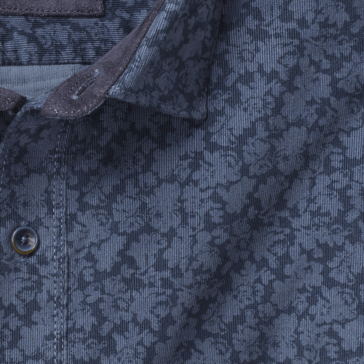 Tonal Floral Print Corduroy image number null