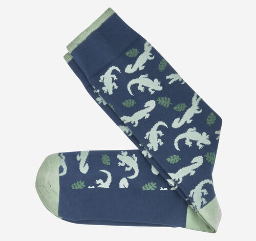 Reptile and Leaves Socks