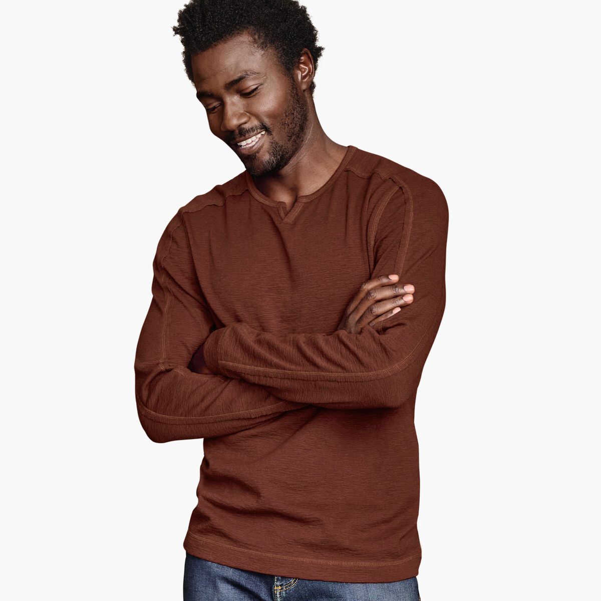 Split-Neck Pullover image number null