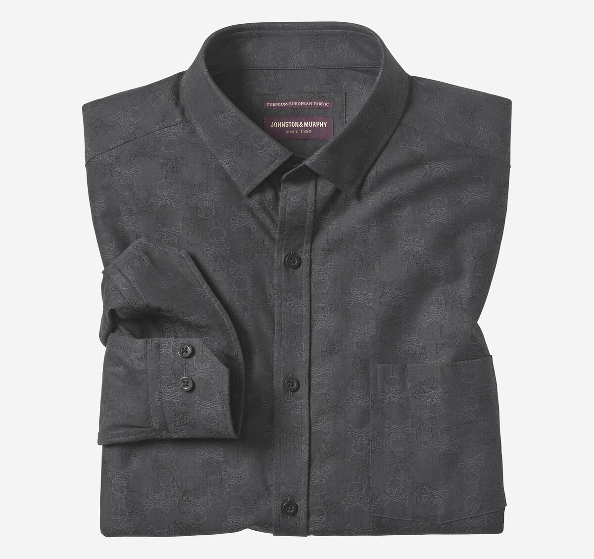 Long-Sleeve Jacquard Shirt image number null