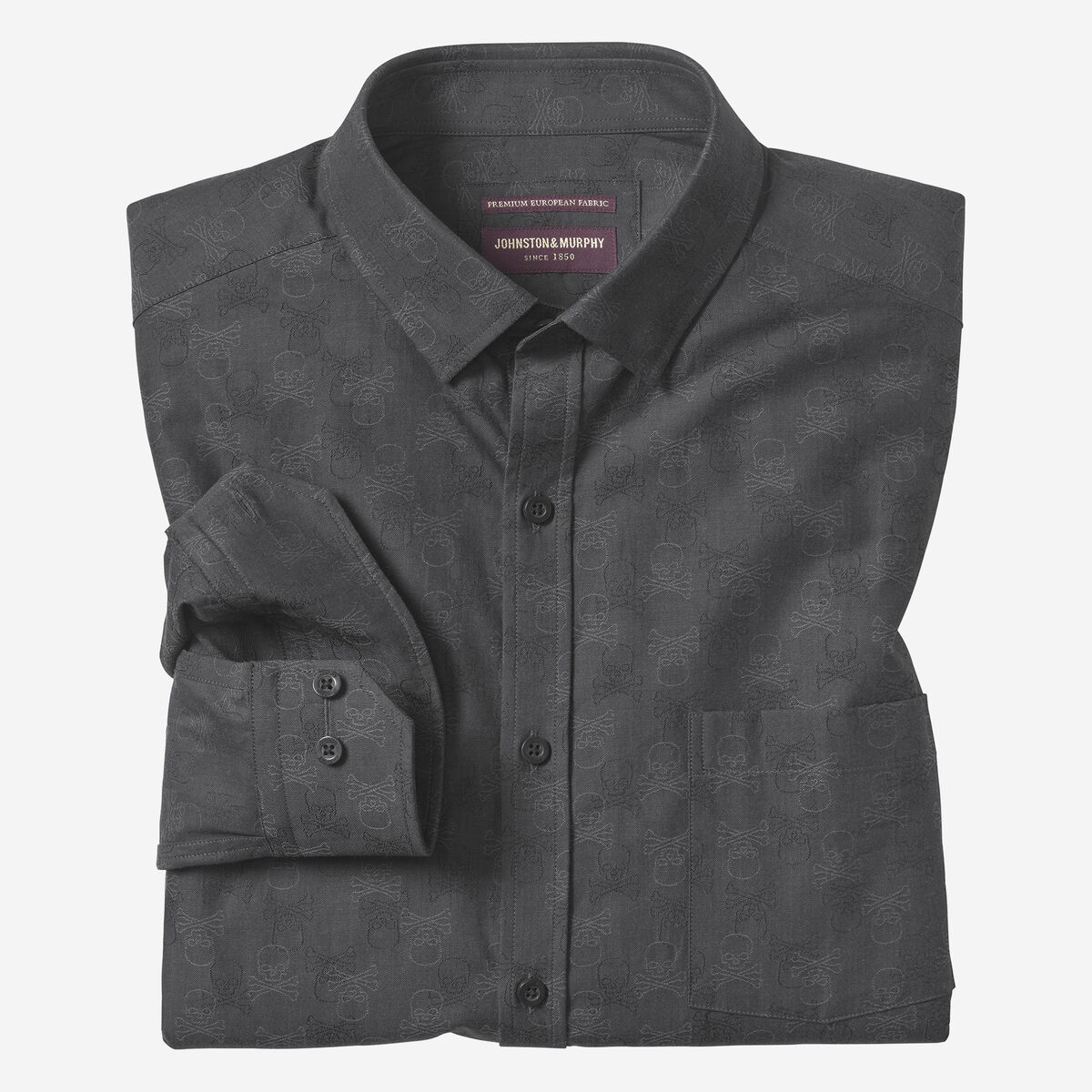 Long-Sleeve Jacquard Shirt image number null