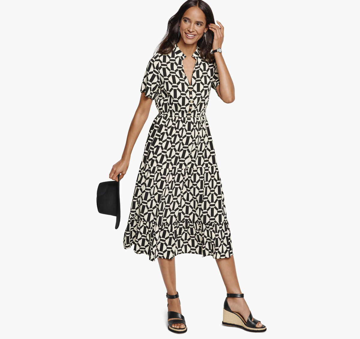 Geo Print Dress image number null