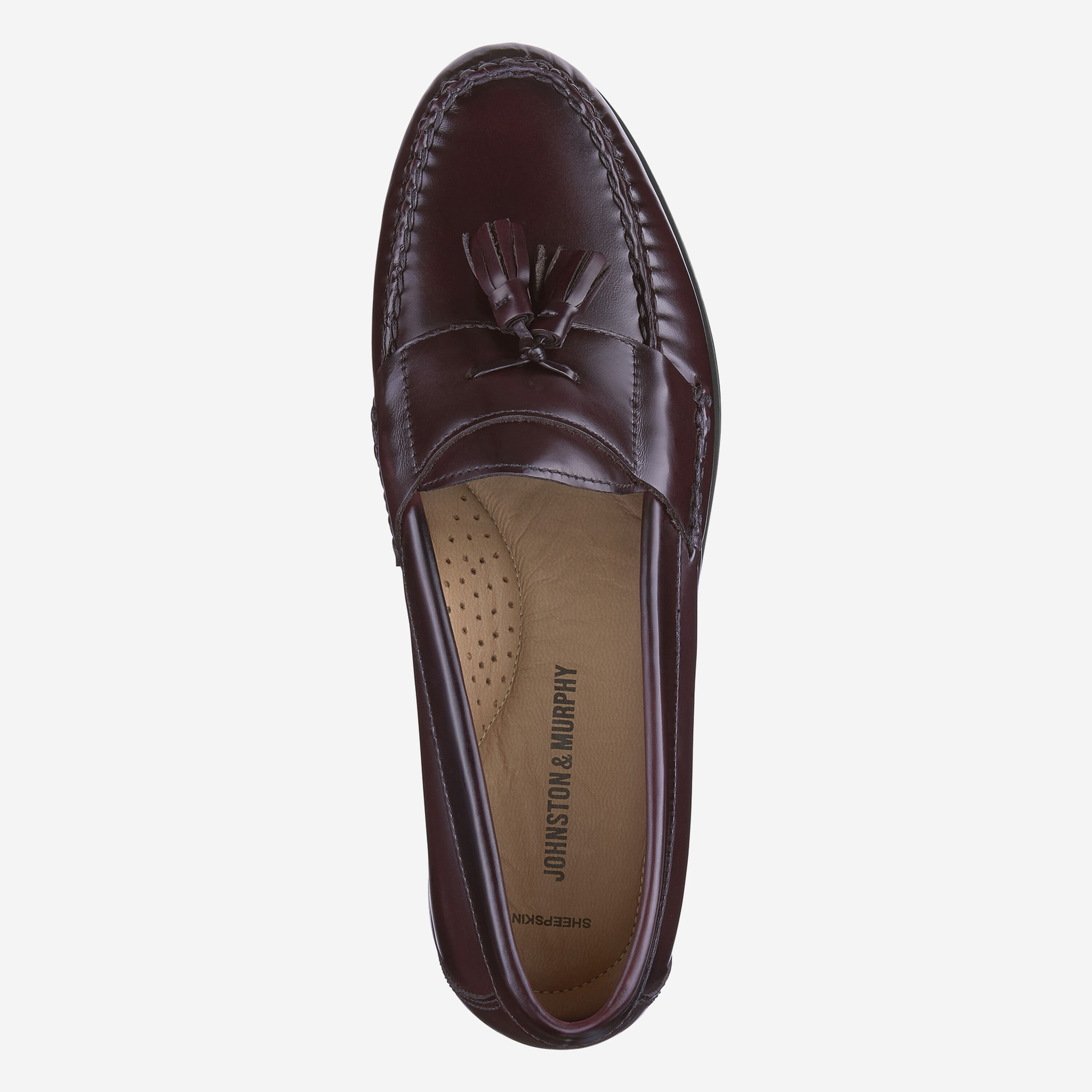 Johnston & Murphy Hayes Tasseled Loafers Men’s Size 9.5 Classic Burgandy Johnston Murphy Tassel Loafers main image 4