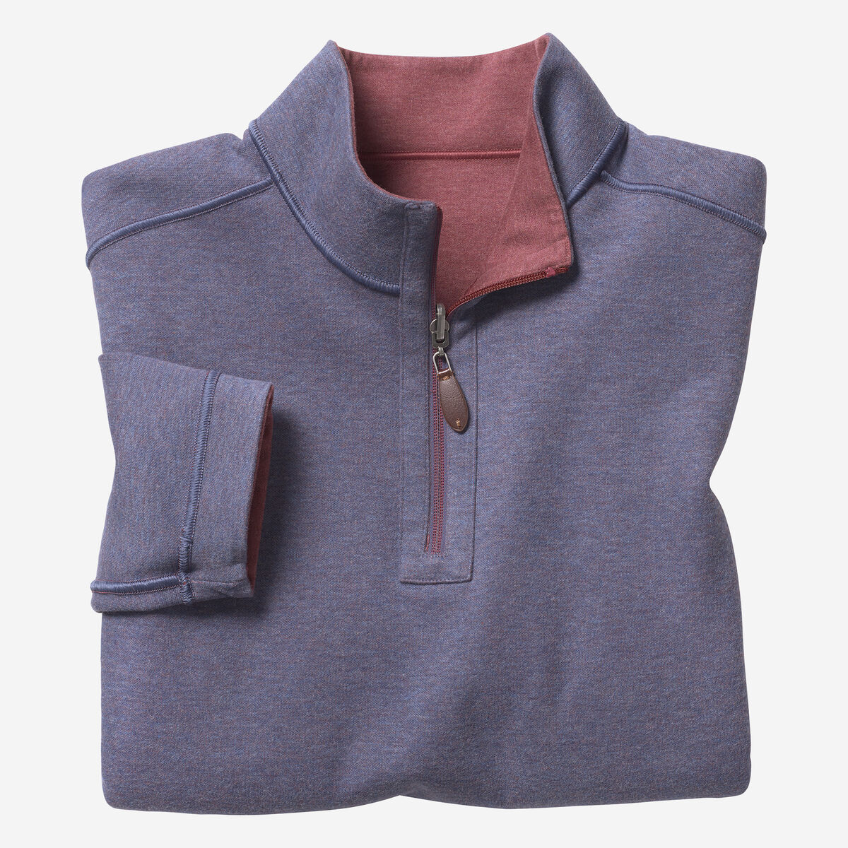 Reversible Solid Quarter-Zip image number null