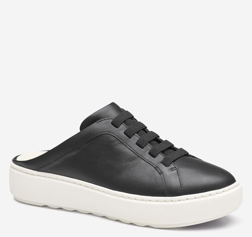 Cammie Mule - Black Nappa Leather