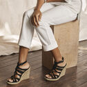 Mindy Braided Ankle-Strap Wedge image number null