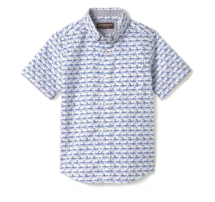 Boys Short-Sleeve Printed Shirt
