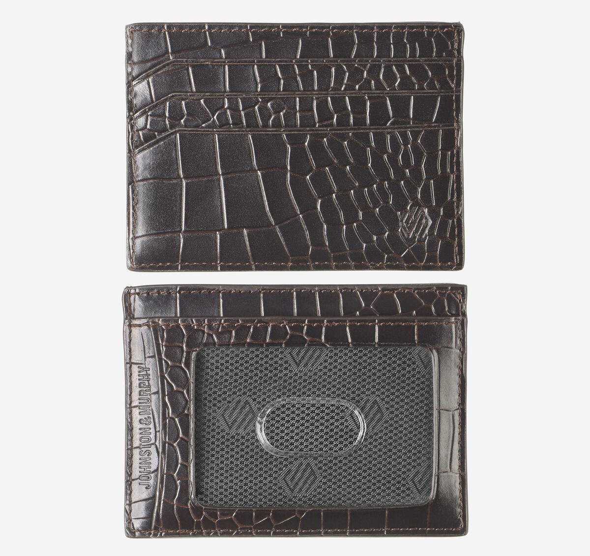 Croc-Embossed Weekender Card Wallet image number null