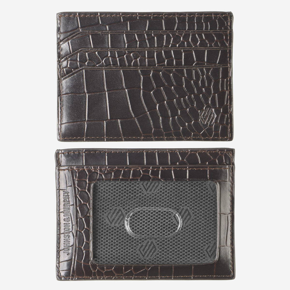 Croc-Embossed Weekender Card Wallet image number null