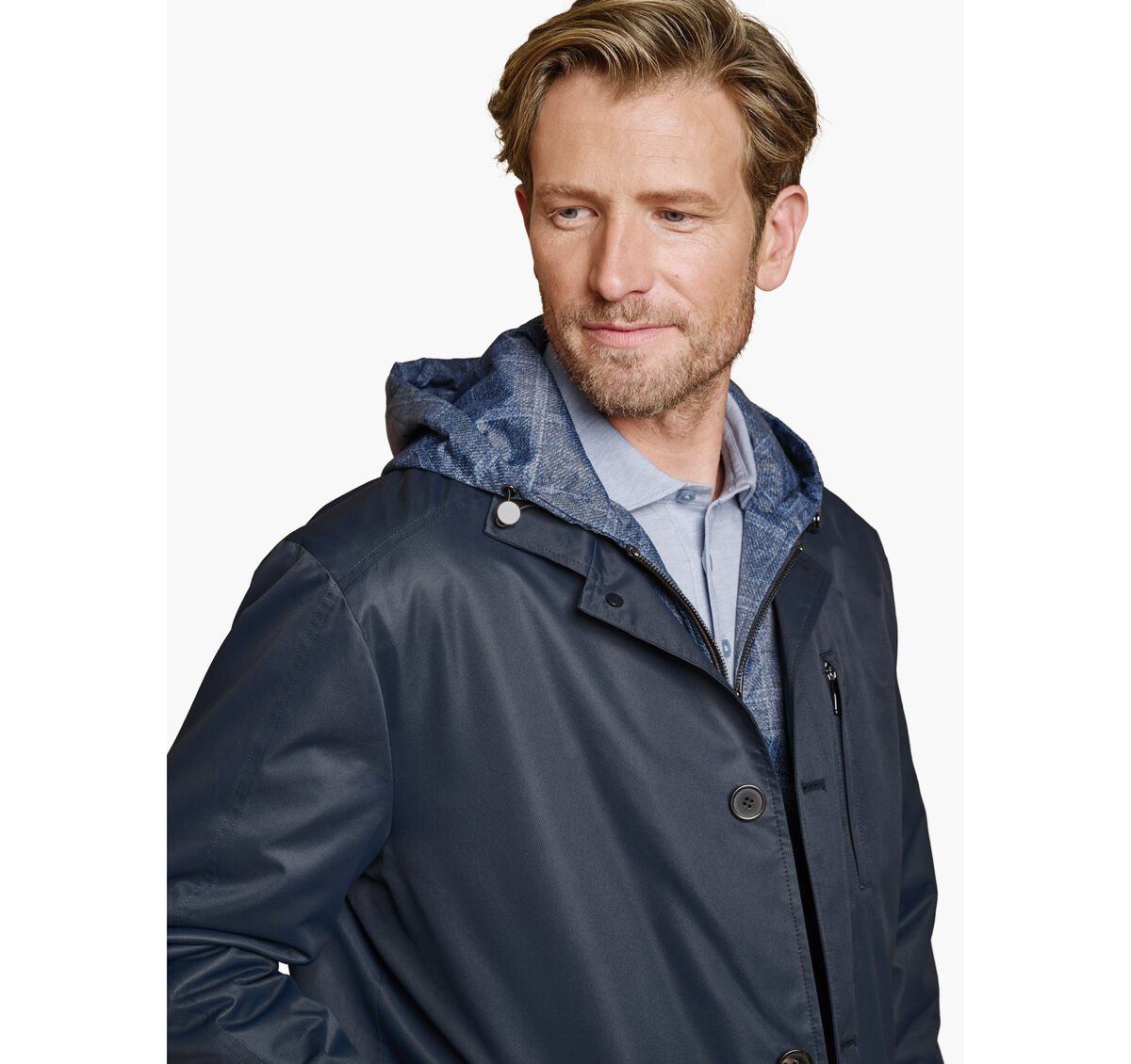 Upton Water-Resistant Raincoat with Removable Liner image number null