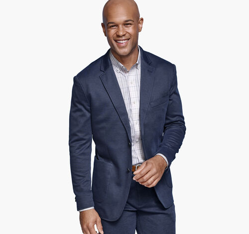 XC Flex&reg; Pinnacle Knit Blazer - Navy Birdseye