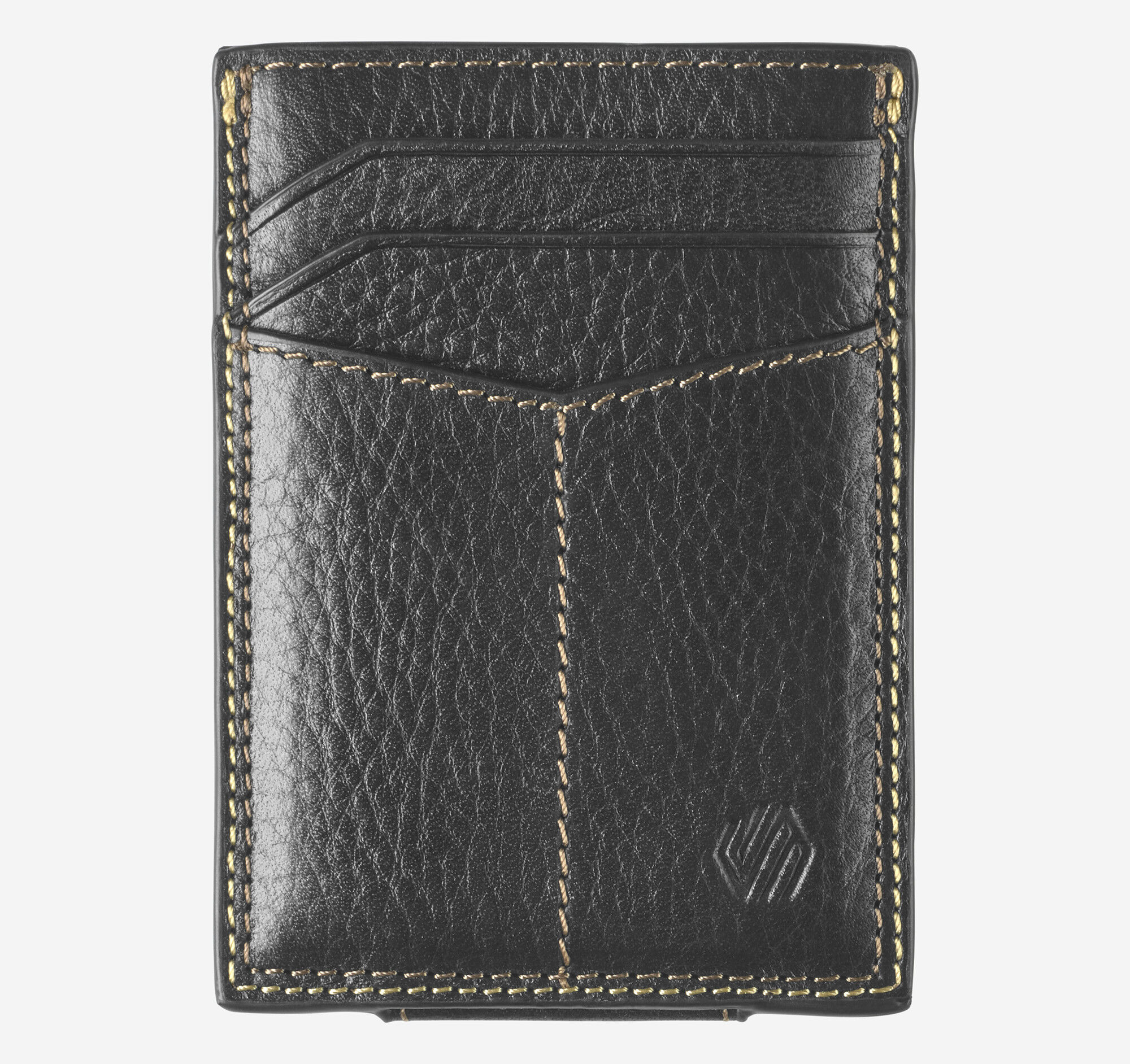 Double-Contrast Stitch Front Pocket Wallet
