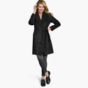 Wool-Blend Coat with Removable Knit Collar image number null
