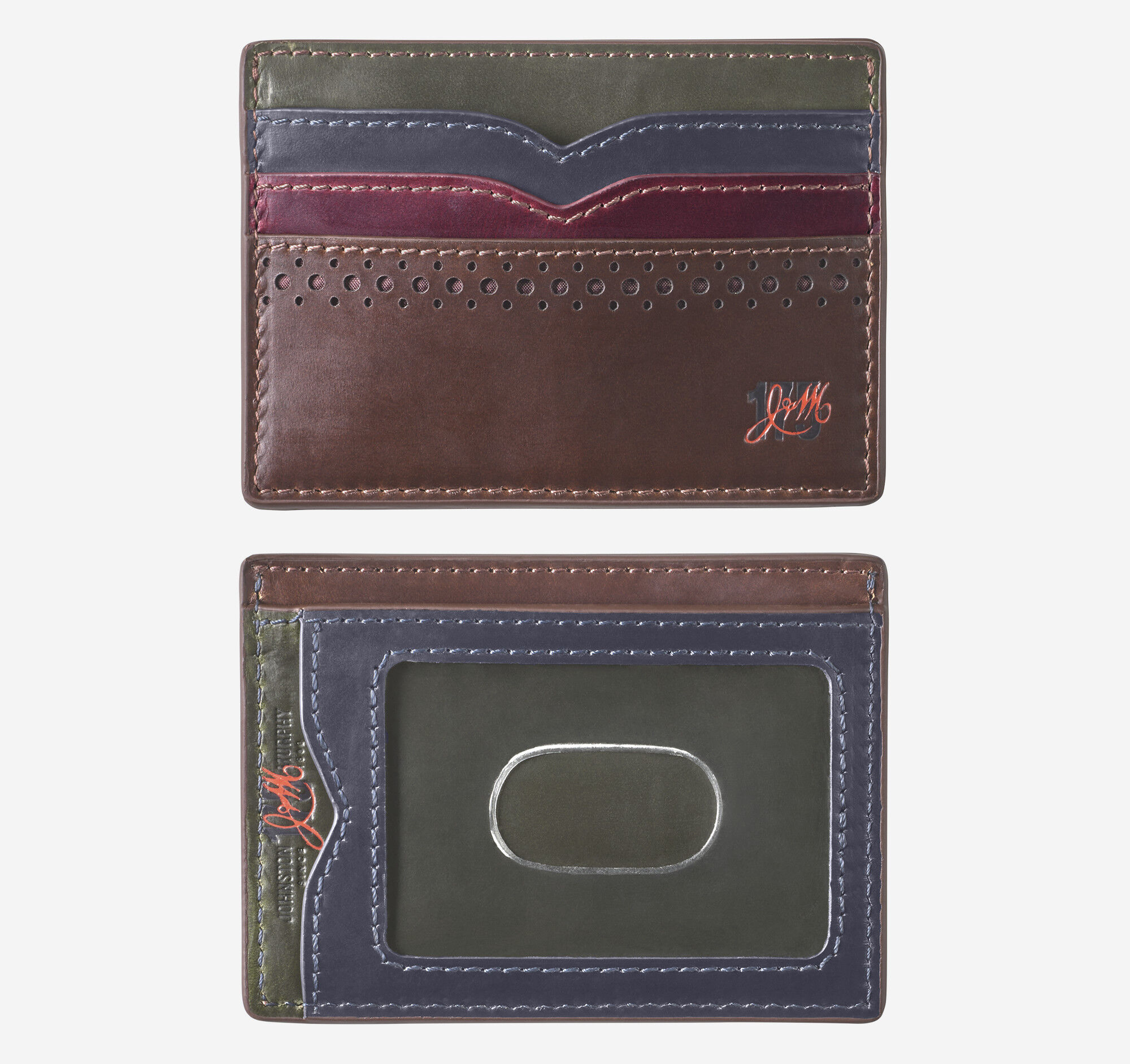 puffer case Coil strap | blue×burgundy Men's 175th Anniversary Colorblocked Weekender Case | Johnston