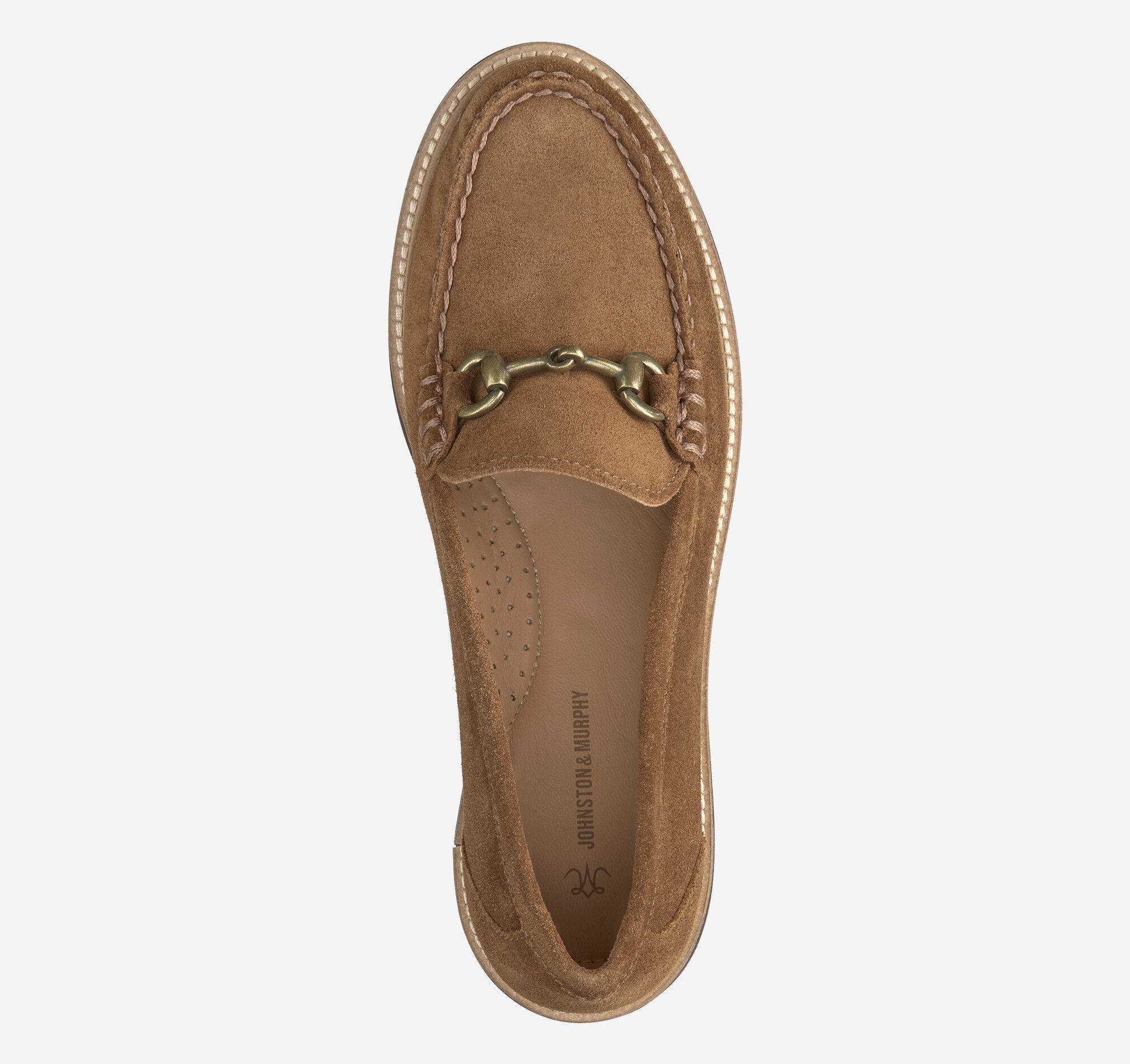 Women's Emmalynn Bit Loafer in Whiskey Suede | Johnston & Murphy