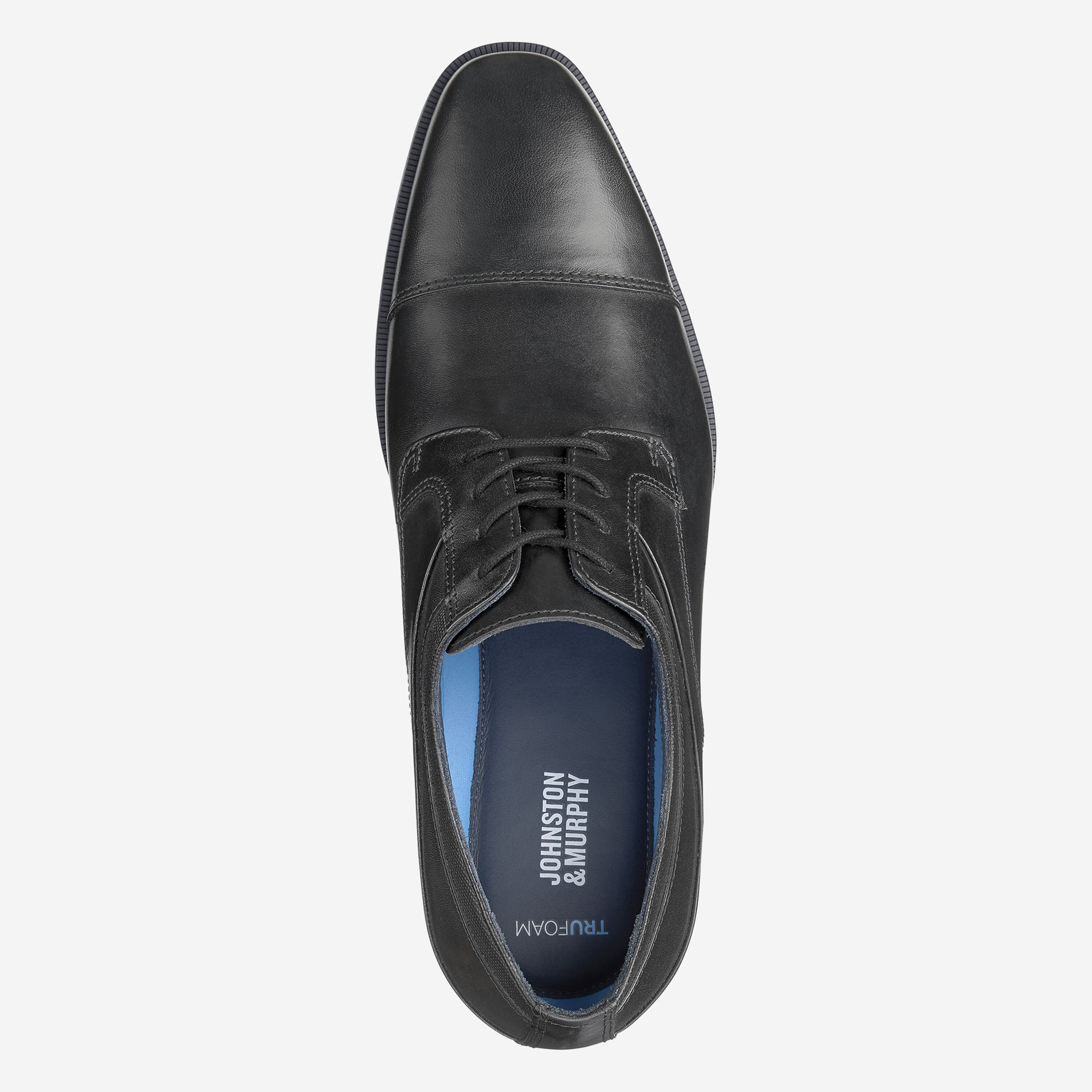 Johnston & Murphy Men’s Size 8.0 Gibbons Cap Toe Black Leather Oxford Dress Shoe Amazon.com | Johnston & Murphy Mens Gibbons Run-Off Black  main image 3