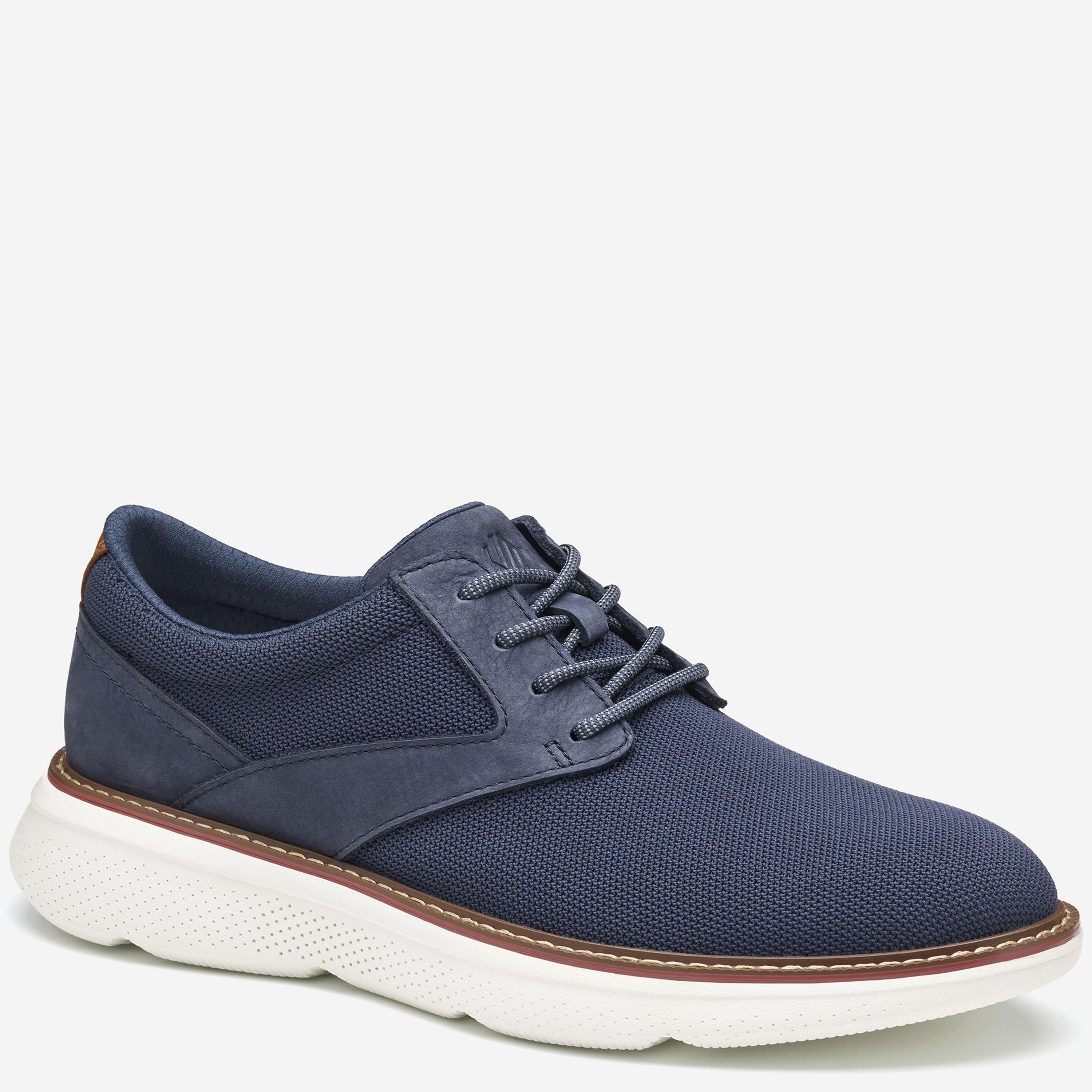 Johnston & Murphy Eaton Navy Knit Blue Leather Casual Shoes Men’s Size 10 M Johnston & Murphy Blue Solid Casual Shoes for Men | eBay main image 2