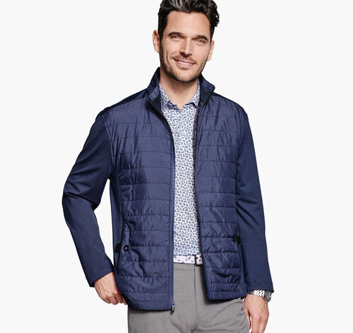 XC4® Performance Front-Quilted Jacket - Blue