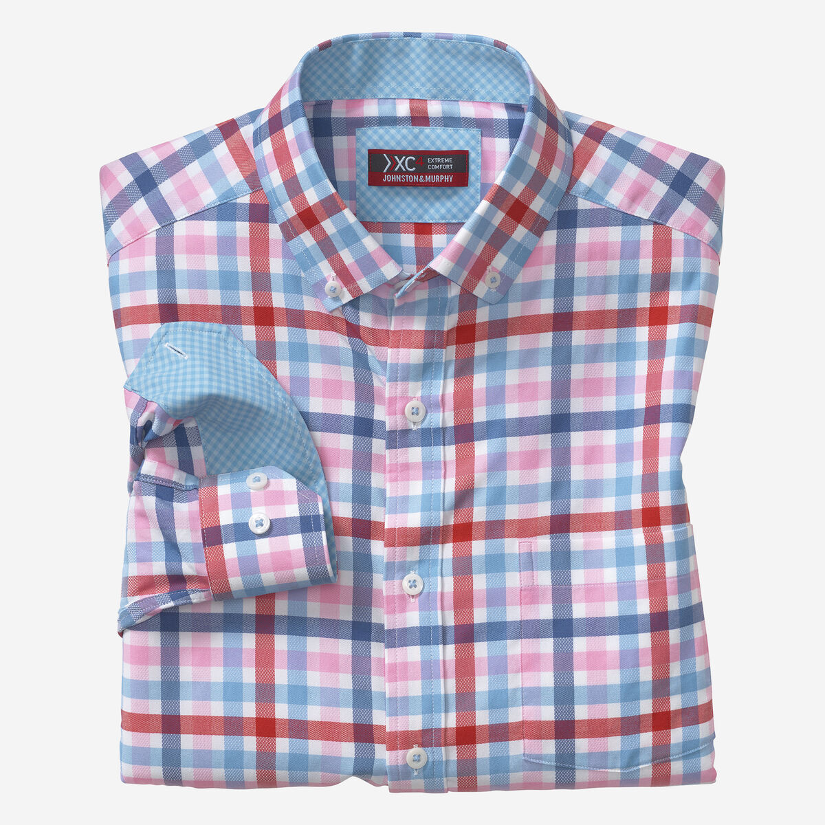 XC4® Long-Sleeve Stretch-Woven Shirt image number null