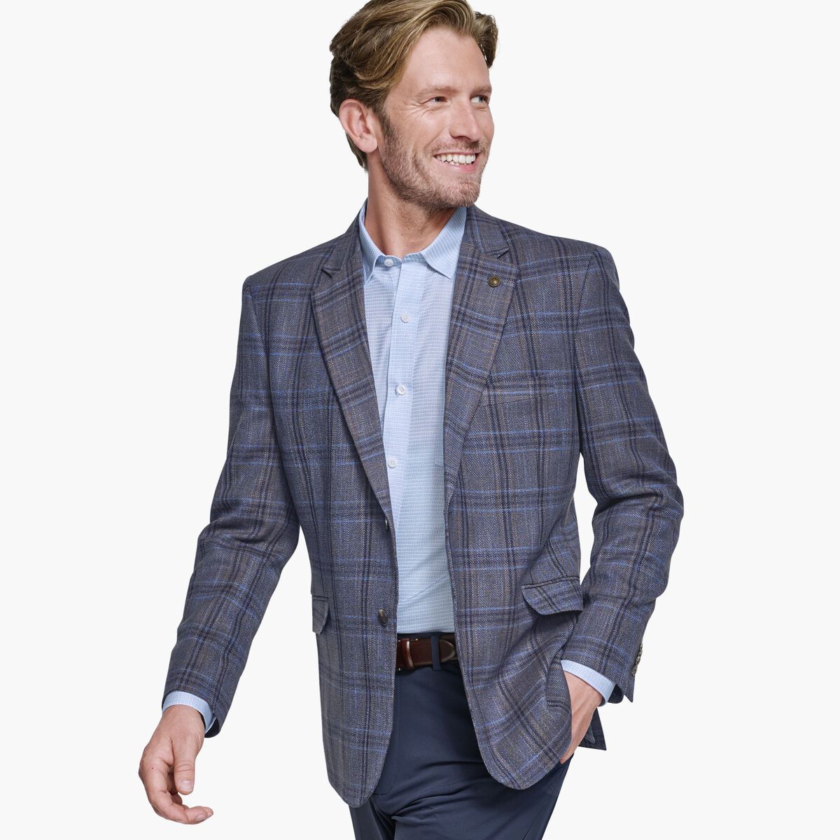 Dress Plaid Blazer image number null