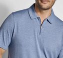 Finn Ribbed Zip Polo image number null