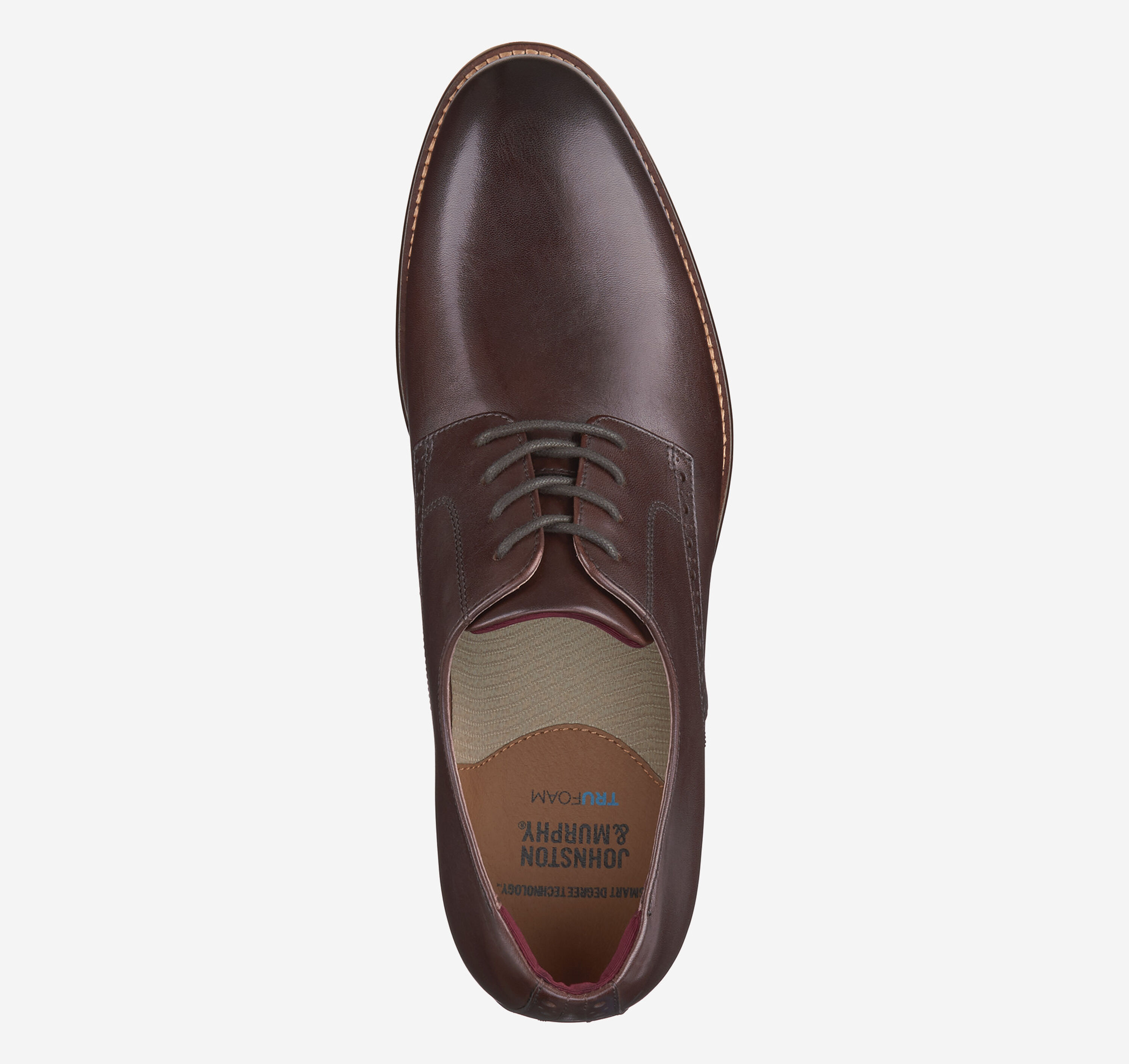 Conard's Spring Men's Conard 2.0 Plain Toe in Mahogany Full Grain | Johnston & Murphy