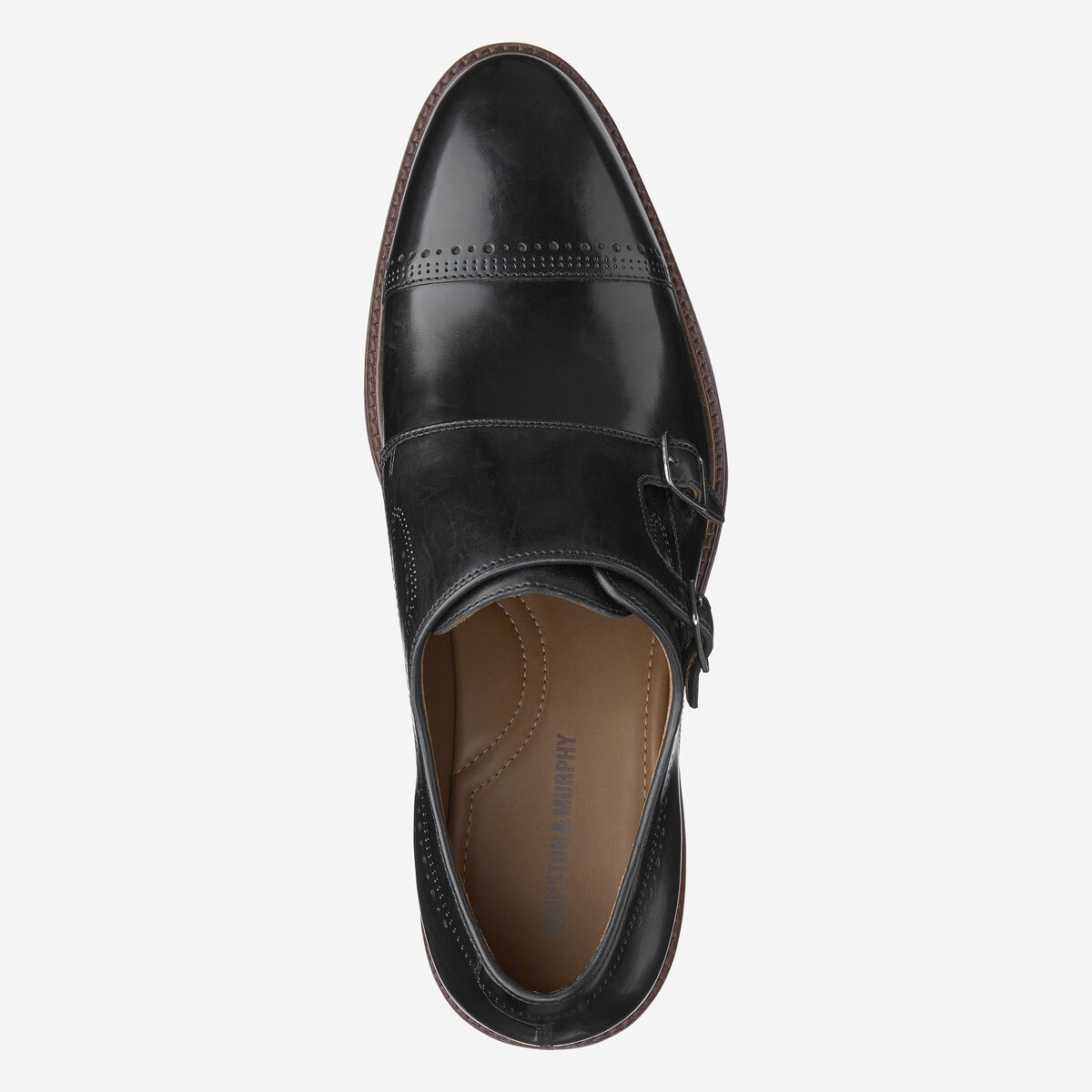 Sayer Cap-Toe Double-Buckle Monk Strap image number null