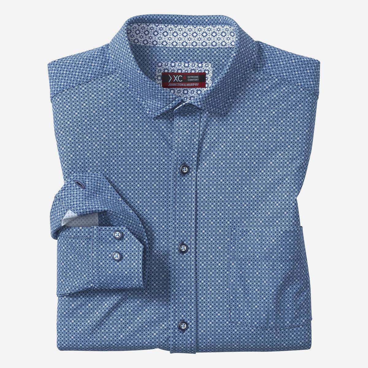 XC4® Motion Long-Sleeve Print Knit Shirt image number null