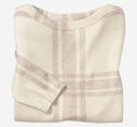 Plaid Boatneck Top image number null