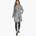 Wool-Blend Coat with Removable Knit Collar image number null