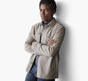 Twill Knit Shirt Jacket image number null