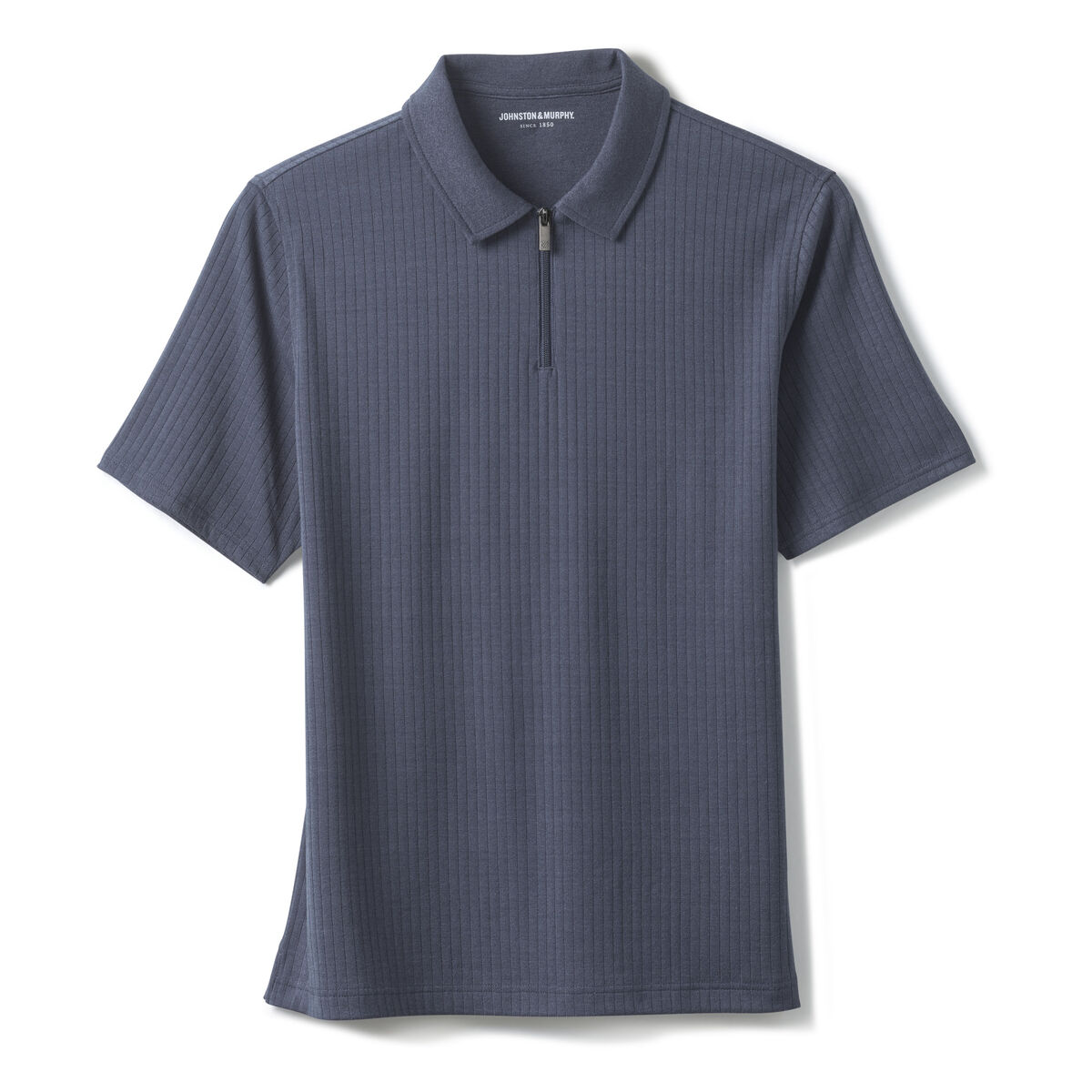 Finn Ribbed Zip Polo image number null