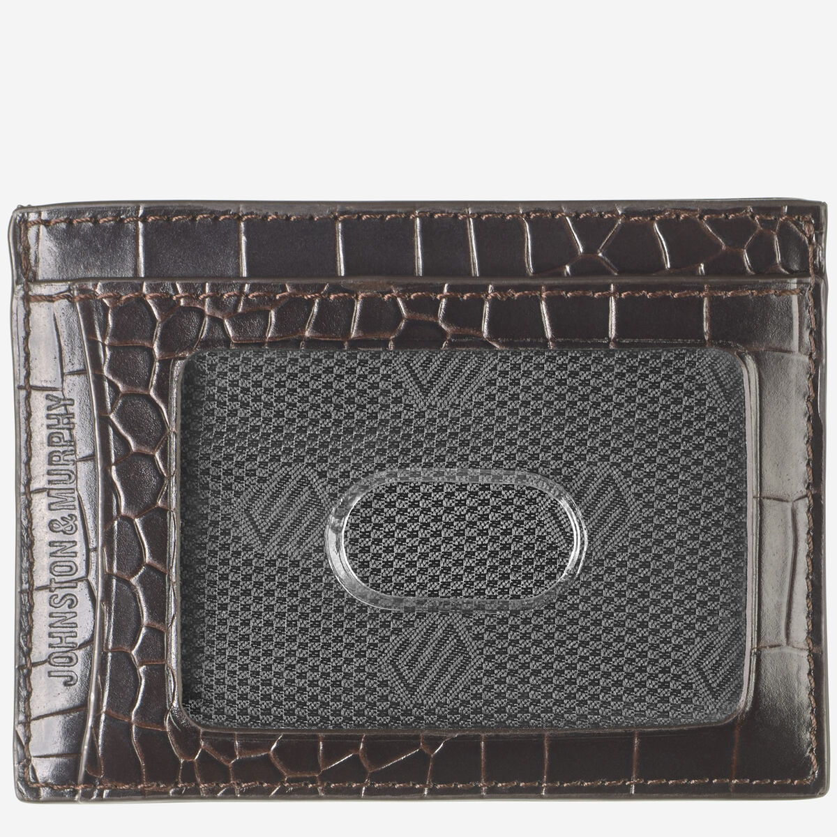 Croc-Embossed Weekender Card Wallet image number null