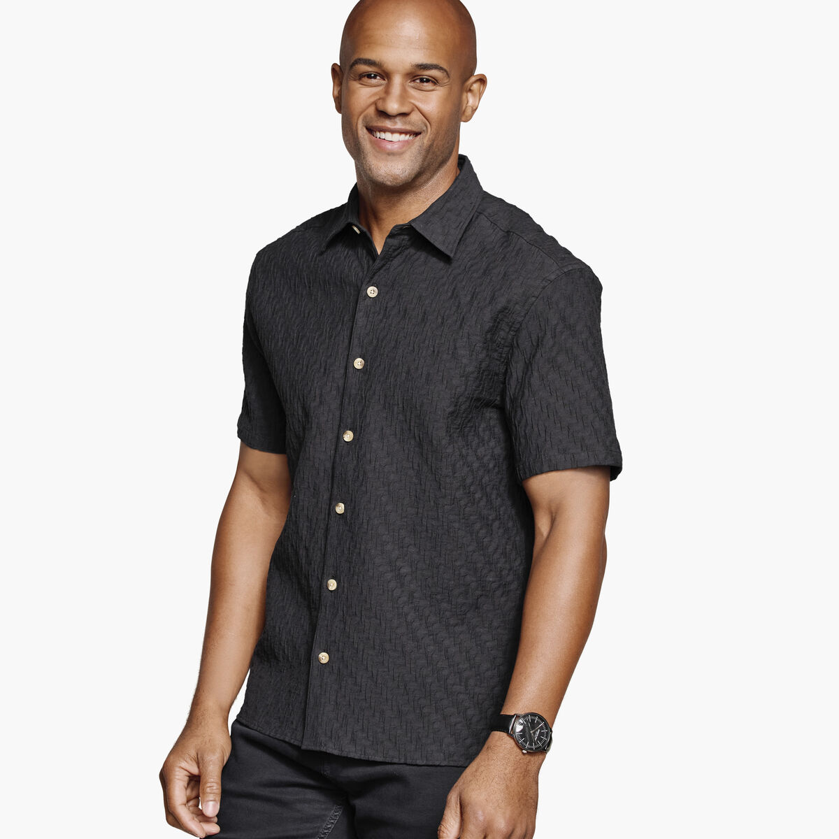 Monterey Textured Short-Sleeve Shirt image number null