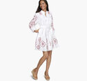 Game Day Button-Front Eyelet Dress image number null