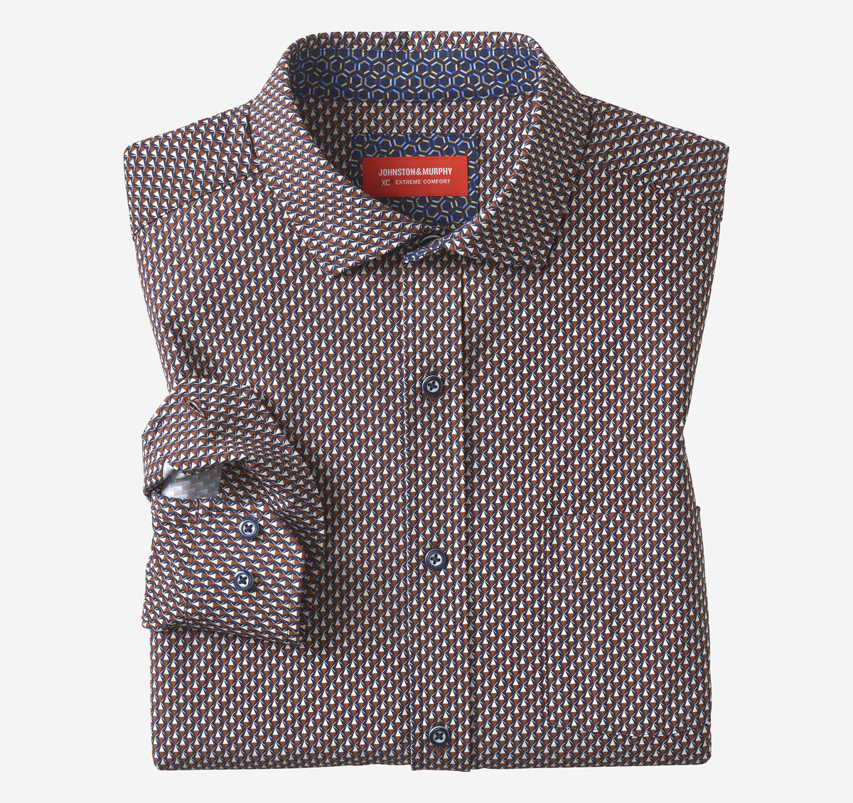 XC+&trade; Motion Long-Sleeve Print Knit Shirt image number null