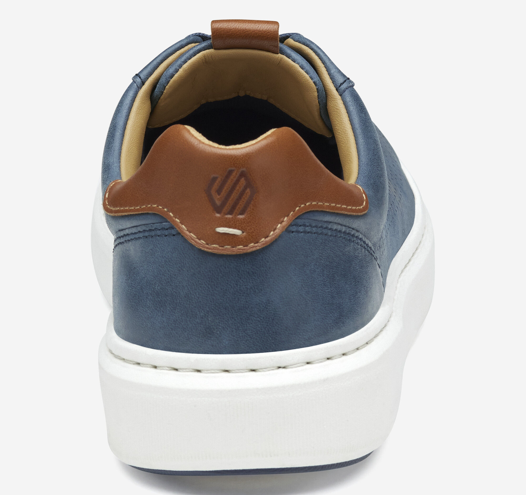 Men's Anders Perfed U-Throat in Blue Full Grain | Johnston & Murphy