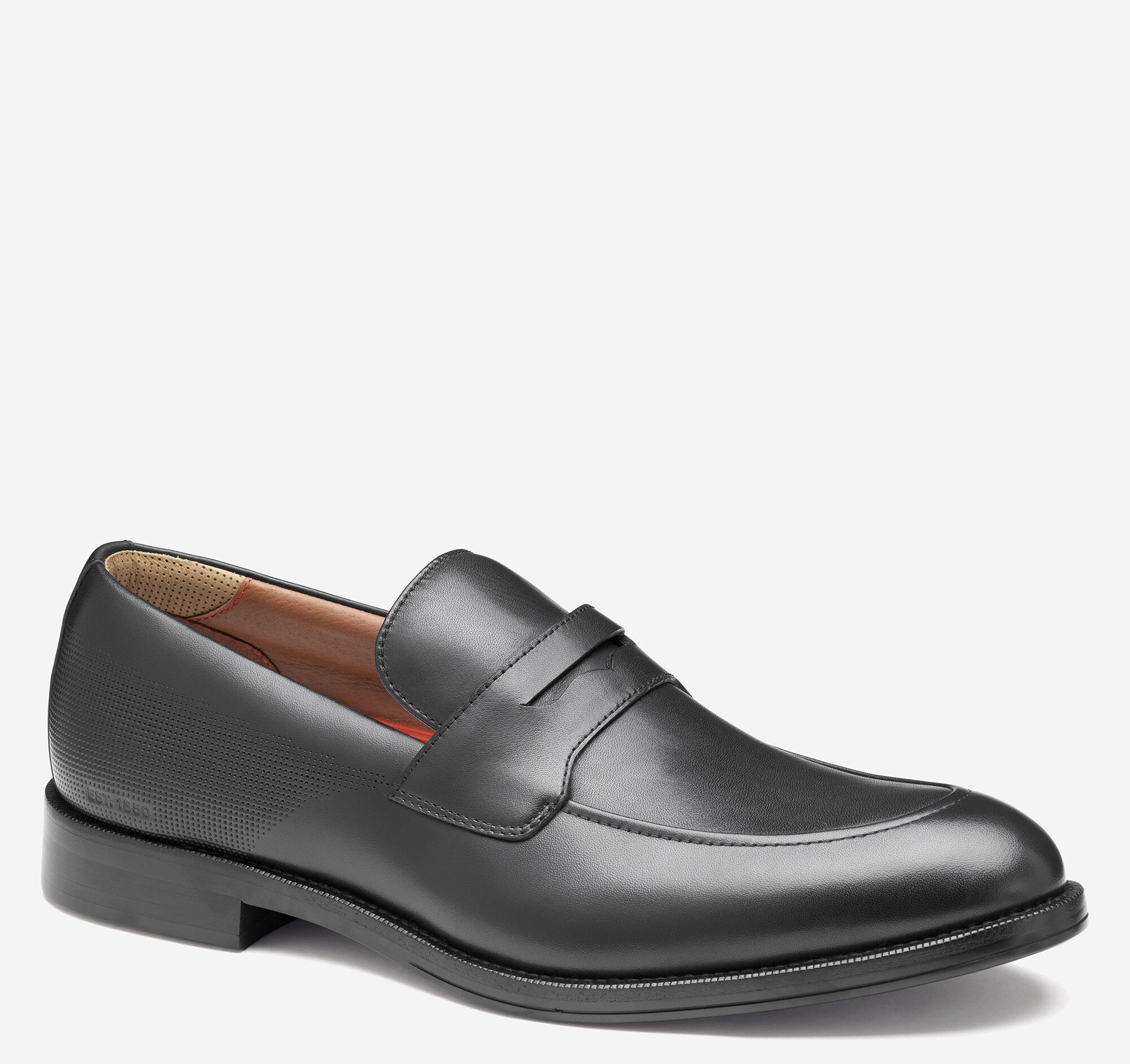 Men's XC+™ Copley Penny Loafer in Black Waterproof Full Grain