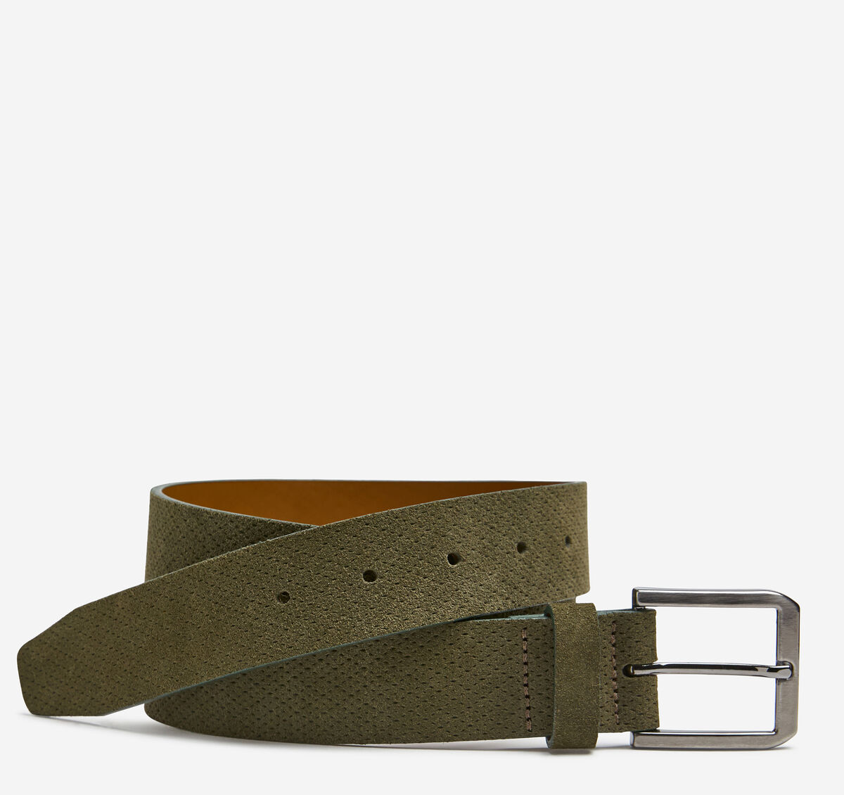 Micro-Textured Suede Belt image number null