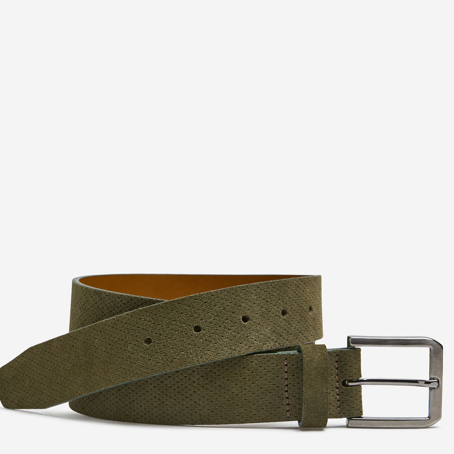 Micro-Textured Suede Belt image number null