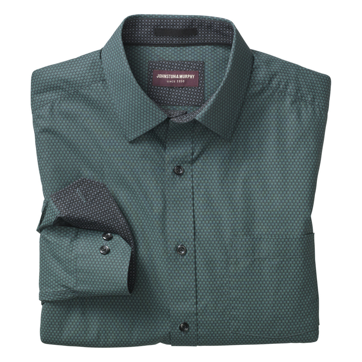 Square Clover Print Shirt image number null