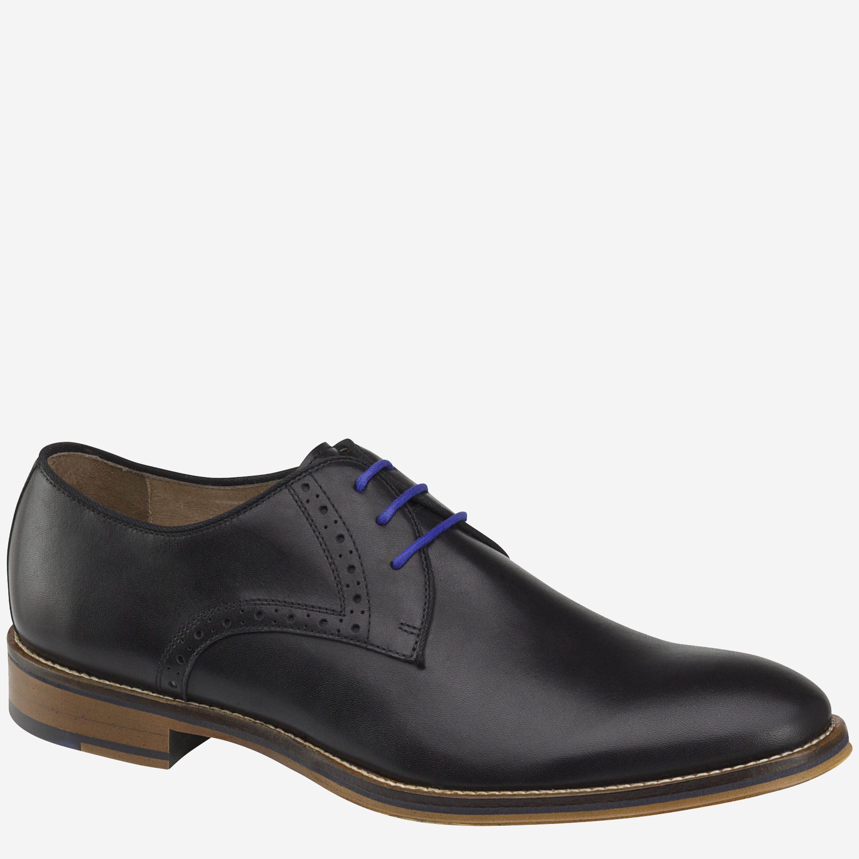 Conard's Spring Men's Conard Plain Toe in Black Italian Calfskin | Johnston & Murphy