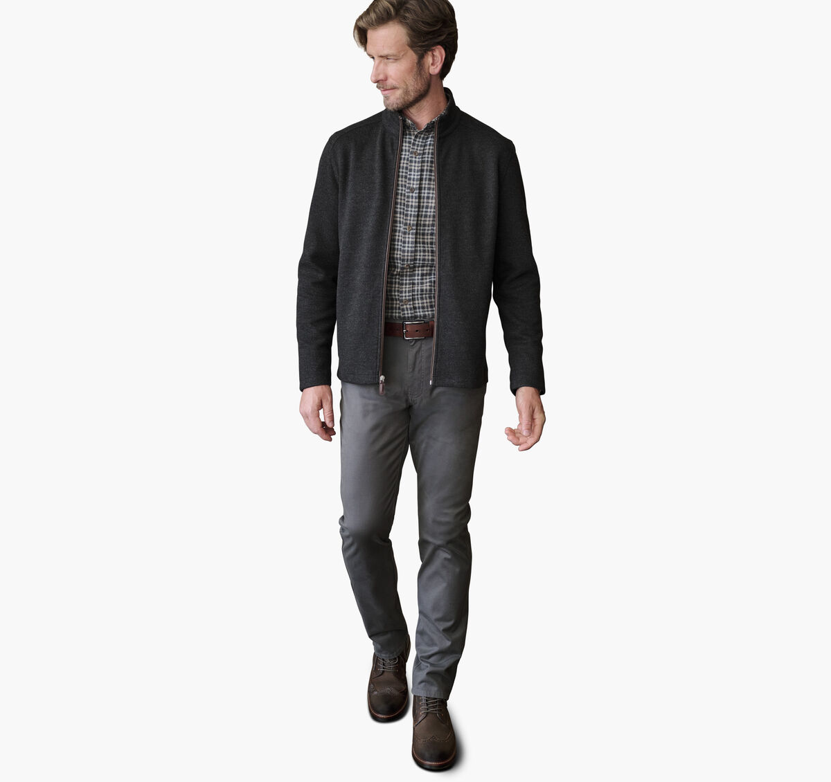 Heathered Full-Zip image number null