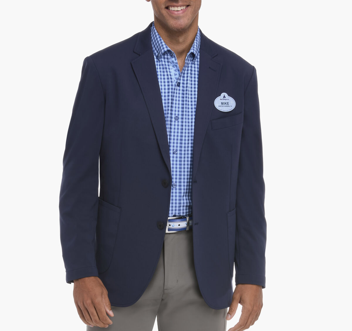 Men's Solid Knit Blazer image number null