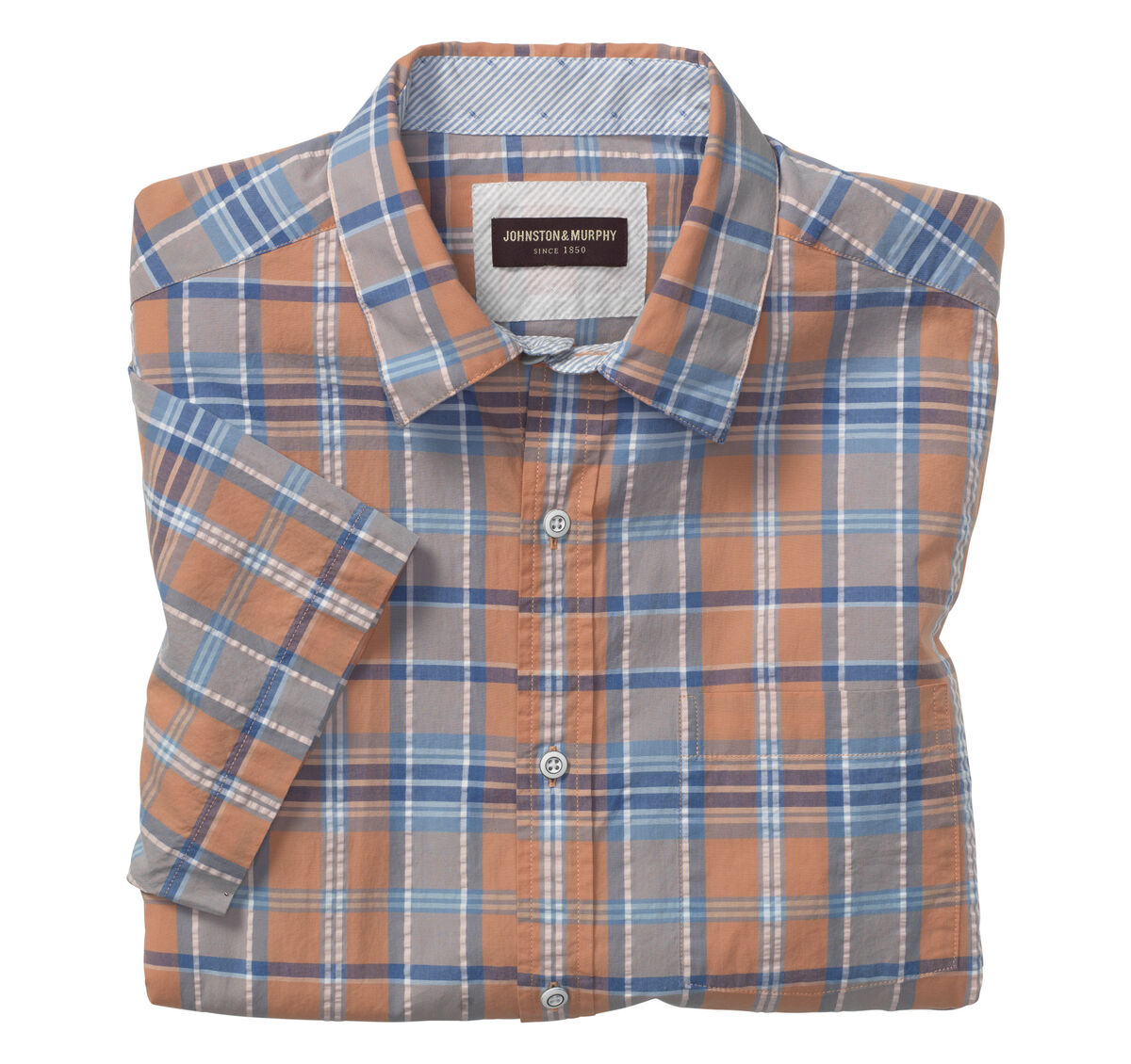 Short-Sleeve Seersucker Shirt image number null