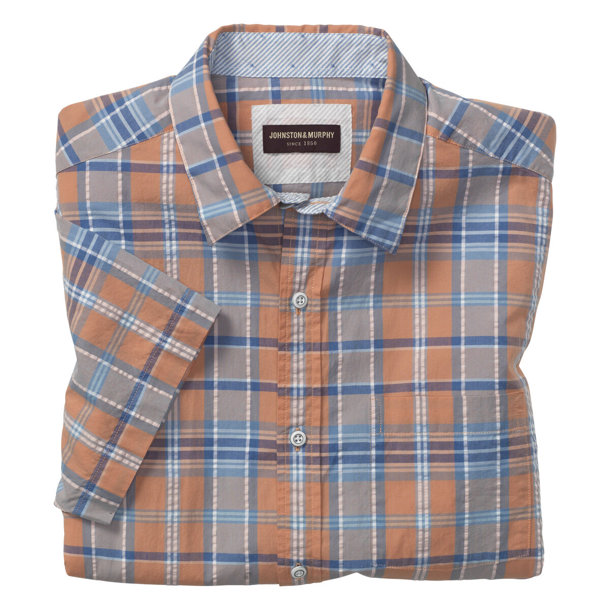 Short-Sleeve Seersucker Shirt image number null