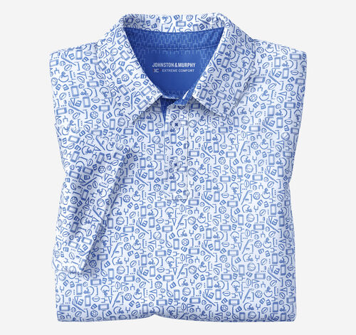 Game Day XC4&reg; Multi-Sport Print Polo - Royal