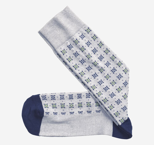 Medallion Socks - Light Gray