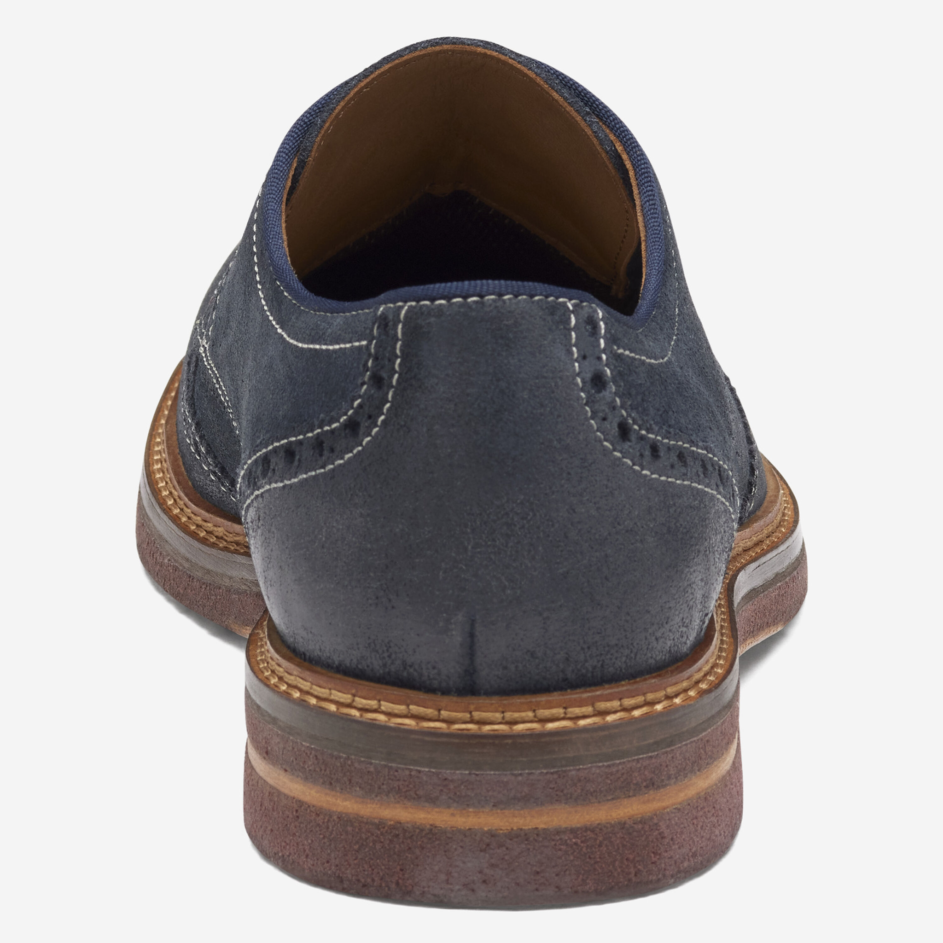 Clarks men’s blue suede wing tip Oxford shoe MENS CLARKS TORHILL HI (BLUE SUEDE) main image 3